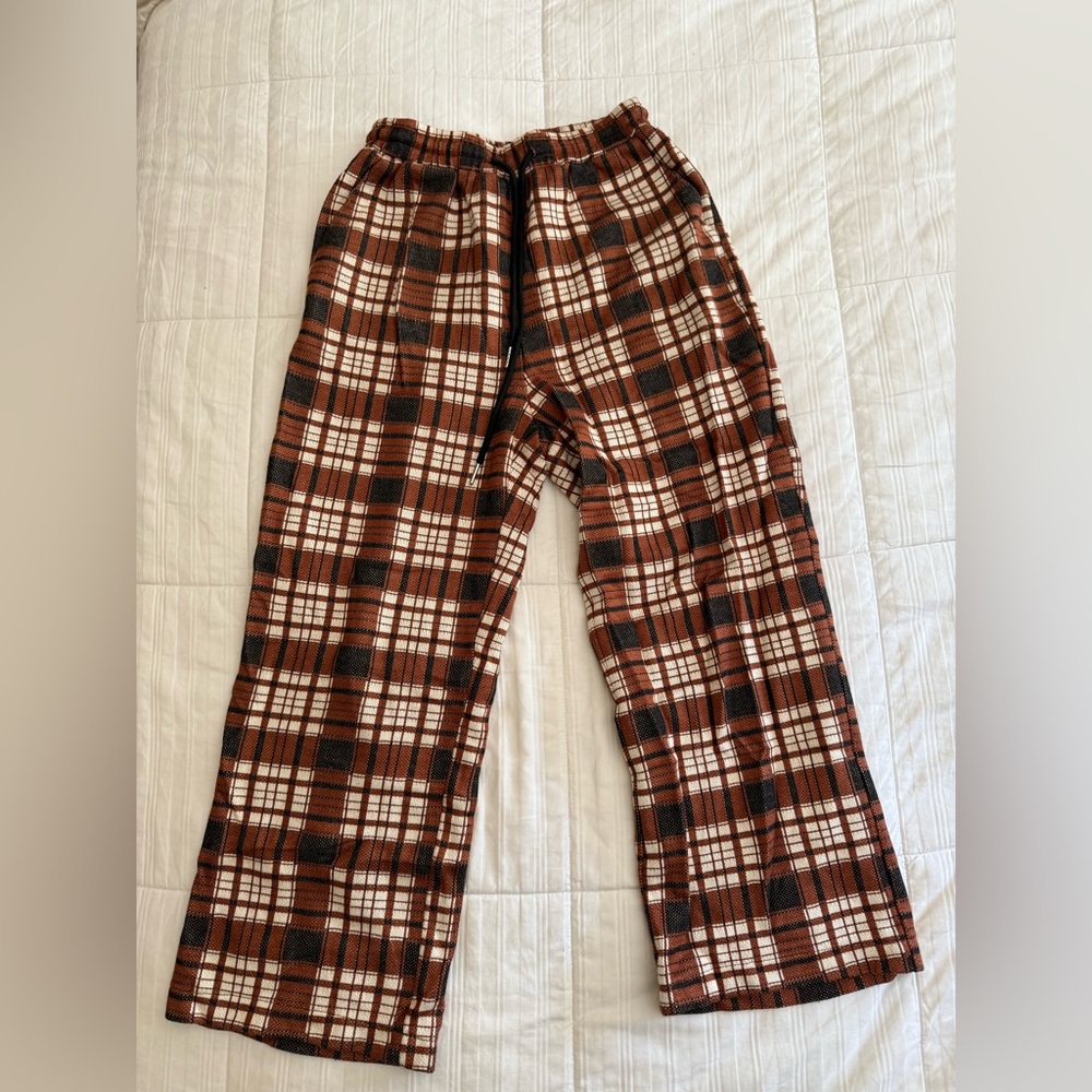 Dressed in LALA Brown Plaid Pants